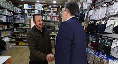 Mehmet Savran'dan esnaf ziyareti