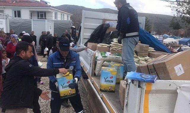 Muğla'dan Malatya'daki depremzedelere Ramazan desteği