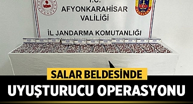 Salar Beldesinde uyuşturucu operasyonu!