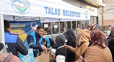 Talas'ta "Biz pişirelim, siz ulaştırın" gönüllere dokunuyor