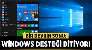 Windows 10 için güncelleme desteği sona eriyor