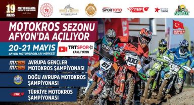 Afyon'da Motokros Şampiyonalari 20-21 Mayıs'ta Başlıyor