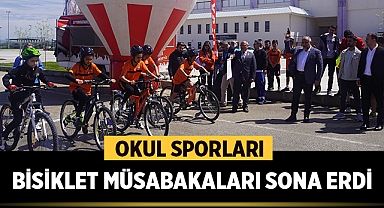 Afyonkarahisar'da Okul Sporları bisiklet müsabakaları sona erdi