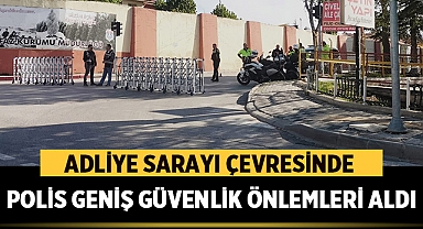 Afyonkarahisar'da Polis Ekipleri, Adliye Sarayı Çevresinde Güvenlik Önlemleri Aldı