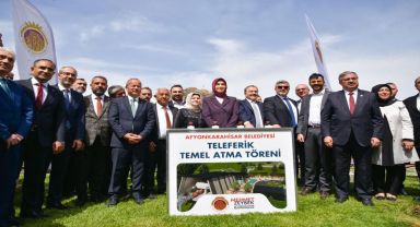 Afyonkarahisar'da Teleferik Projesi'nin temeli atıldı.