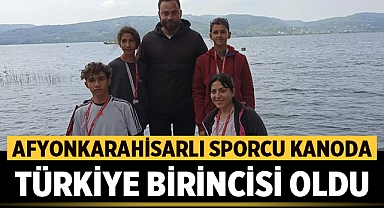 Afyonkarahisarlı sporcu Duru Topal Kanoda Türkiye Birincisi oldu