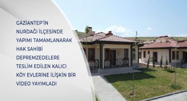 Bakan Kurum, Nurdağı'nda depremzedelere verili kalıcı köy evlerini ziyaret etti.