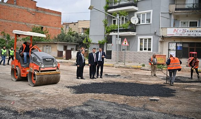 Balıkesir sokakları asfaltlanıyor
