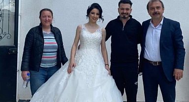 Harmancık'ta evliliğe ilk adımı oy kullanarak attılar
