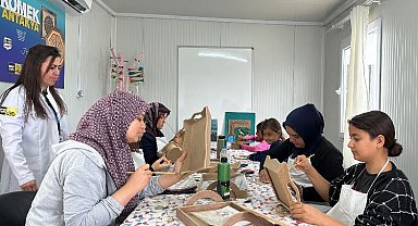 Hatay'da KOMEK kursiyerleri üretiyor