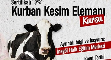 İnegöl'de kurban kesim kursu başlıyor