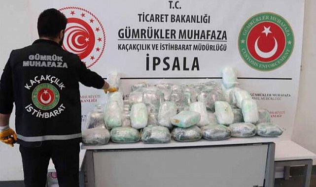 İpsala'da 79 kilogram skunk ele geçirildi