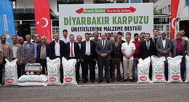 Karpuz üreticilerine malzeme desteği