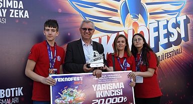 Keşanlı öğrenciler Teknofest'te Türkiye 2.'si oldu
