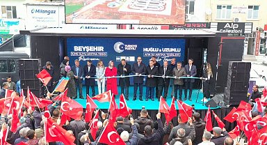 Konya Beyşehir'de açılış ve temel atma