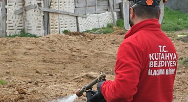 Kütahya'da ilaçlama çalışmaları sürüyor