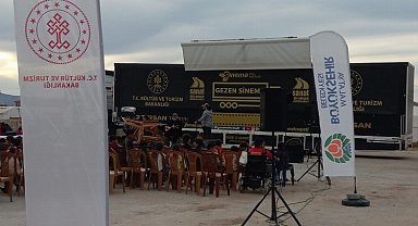 Malatya'da konteyner kentte sinema gösterimi