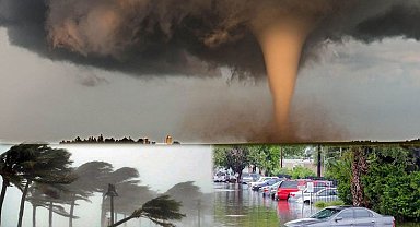 Meteoroloji'den 12 ile sel, fırtına uyarısı