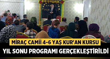Miraç Camii İsmail Arslan 4-6 Yaş Kur'an Kursu Yıl Sonu Programı Gerçekleştirildi