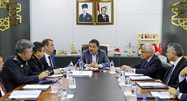 Seçim Güvenliği Toplantısı Vali Çiçek başkanlığında yapıldı