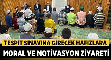 Afyonkarahisar'da Hafızlık Tespit Sınavına Girecek Hafızlara Moral ve Motivasyon Ziyareti