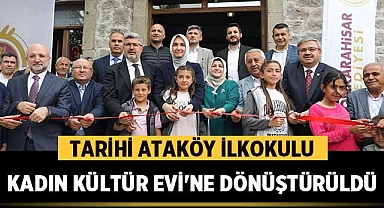 Afyonkarahisar'da Tarihi Ataköy İlkokulu Kadın Kültür Evi'ne Dönüştürüldü