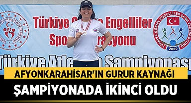 Afyonkarahisar'ın gurur kaynağı Atletizm Şampiyonasında İkinci Oldu