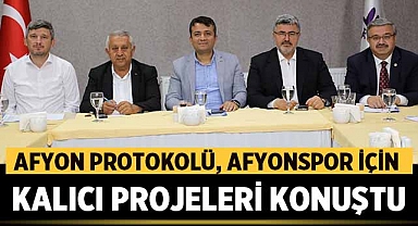 Afyonkarahisar Protokolü, Afyonspor için Kalıcı Projeleri Konuştu