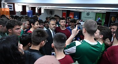 Başkan Aktaş liselilerle 'mesleki' tecrübe paylaştı