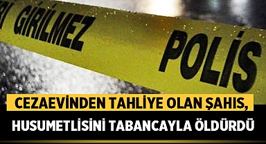 Cezaevinden Tahliye Olan Şahıs, Husumetlisini Tabancayla Öldürdü