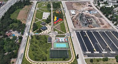 Derince'de Sağlıklı Yaşam Parkı otoparkına asfalt