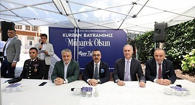 İnegöl protokolünden bayramlaşma töreni