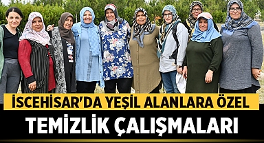 İscehisar'da Yeşil Alanlara Özel Bakım ve Temizlik Çalışmaları
