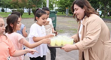 İzmit'te Alikahyalı çocuklara lezzetli ikramlar