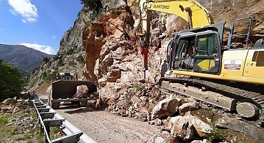 Kapuzbaşı Şelaleri yolunda önemli çalışma
