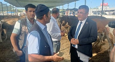 Konya Milletvekili Ekici'ye kurban pazarında dert yandılar