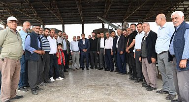 Malatya'da Başkan Gürkan'dan Buğday Pazarı'na ziyaret