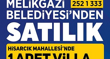 Melikgazi Belediyesi'nden daire ve villa satışı