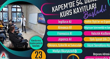 Yeni dönem KAPEM kurs kayıtları başladı