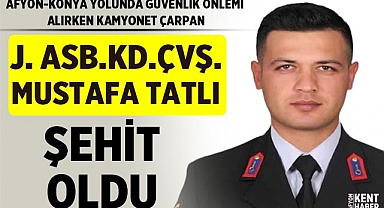 Afyon-Konya yolunda güvenlik önlemi alırken şehit oldu!