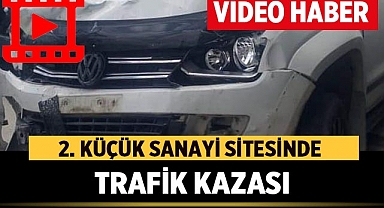 Afyonkarahisar'da 2. Küçük Sanayi Sitesinde Trafik Kazası!
