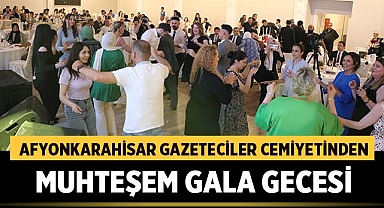 Afyonkarahisar Gazeteciler Cemiyetinden Muhteşem Gala Gecesi