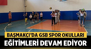 Başmakçı ilçesinde GSB Spor Okulları eğitimleri devam ediyor