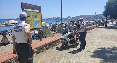 Bodrum'da 'Trafik Zabıta' denetimleri sıklaştırdı