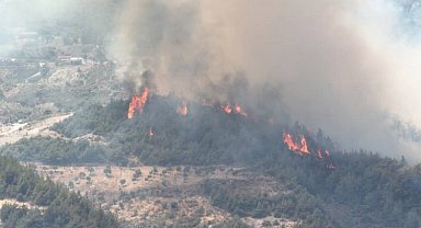 Hatay Antakya'daki yangına müdahale sürüyor