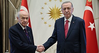 Külliyede Erdoğan-Bahçeli görüşmesi