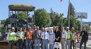 Kütahya'da personeli serinleten ikram