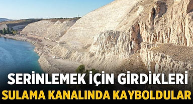 Kuzenler sulama kanalında kayboldular