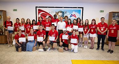 Oberhausen'li öğrencilerden Seçer'e ziyaret