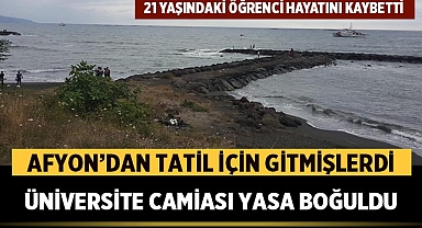 Afyon'dan Tatil İçin Gitmişlerdi: AKÜ Öğrencisi Denizde Hayatını Kaybetti!